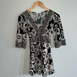 Charlotte Russe Y2K Tie Back Blouse